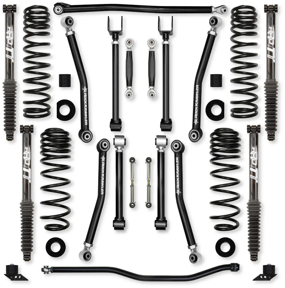 Jlu 2.5" Adventure - X 392 Mid-Arm "No-Limits" System Twin Tube Shocks Jl25axmnl-392Tt 1