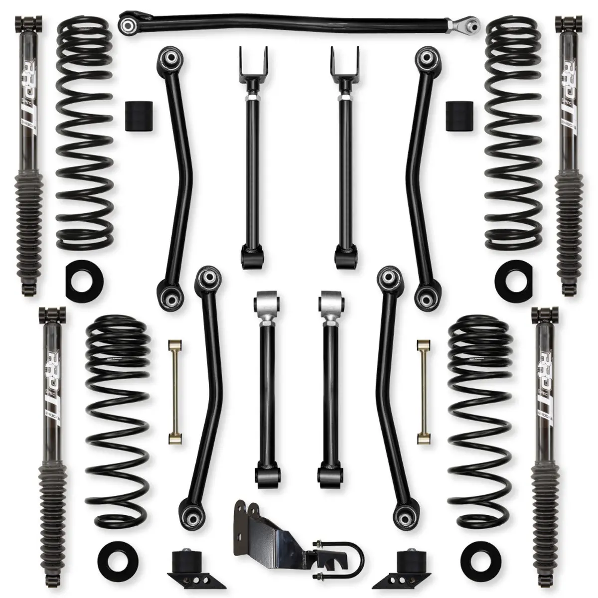 Jlu 2.5" Ultimate Adventure 4Xe Mid-Arm System Twin Tube Shocks 1