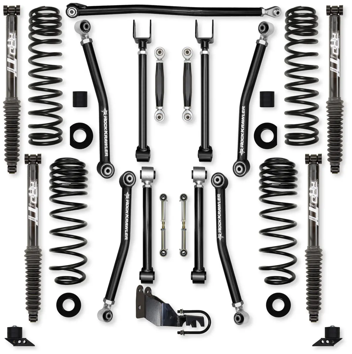 Jlu 3.5" Adventure - X Diesel Mid-Arm "No-Limits" System Twin Tube Shocks Jl35axmnl-4Dtt 1