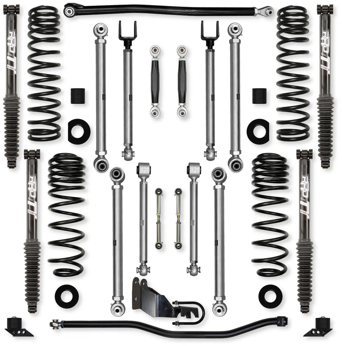 Jlu 3.5" X-Factor Pro Mid-Arm "No-Limits" System Twin Tube Shocks Jl35pnl-4Tt 1