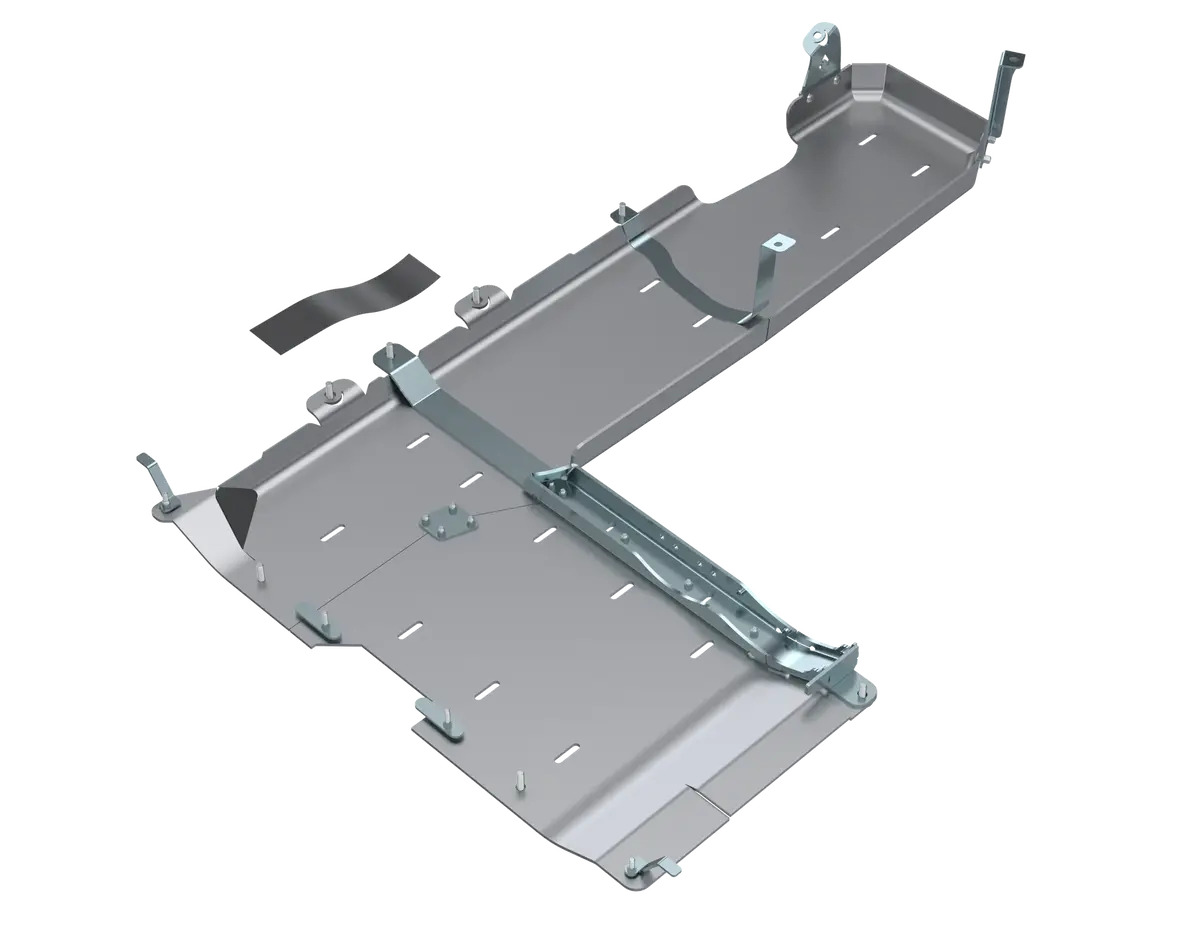 Jlu T-Case/Fuel Skid Kit Only - 4 Door 3.6L, 2.0L, 392 Hemi - Aluminum 2018+ Jl4191 1
