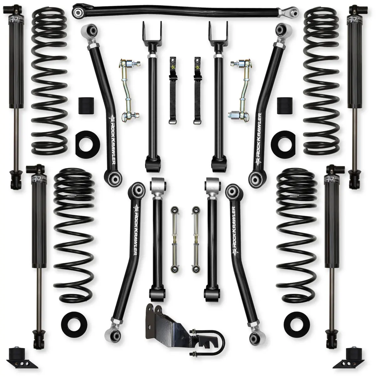 Jlu 4.5" Adventure - X Mid-Arm System 2.25" Rrd Shocks Jl45axm-4S1 1