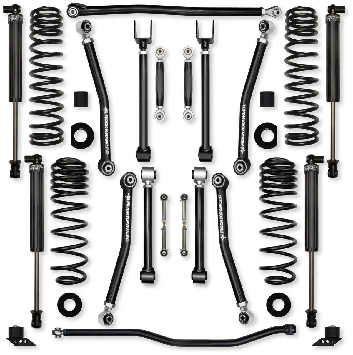 Jlu 4.5" Adventure - X 392 Mid-Arm "No-Limits" System 2.25" Rrd Shocks Jl45axmnl-392S1 1