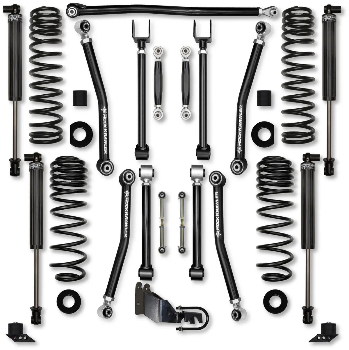 Jlu 4.5" Adventure - X 4Xe Mid-Arm "No-Limits" System 2.25" Rrd Shocks Jl45axmnl-4Xes1 1