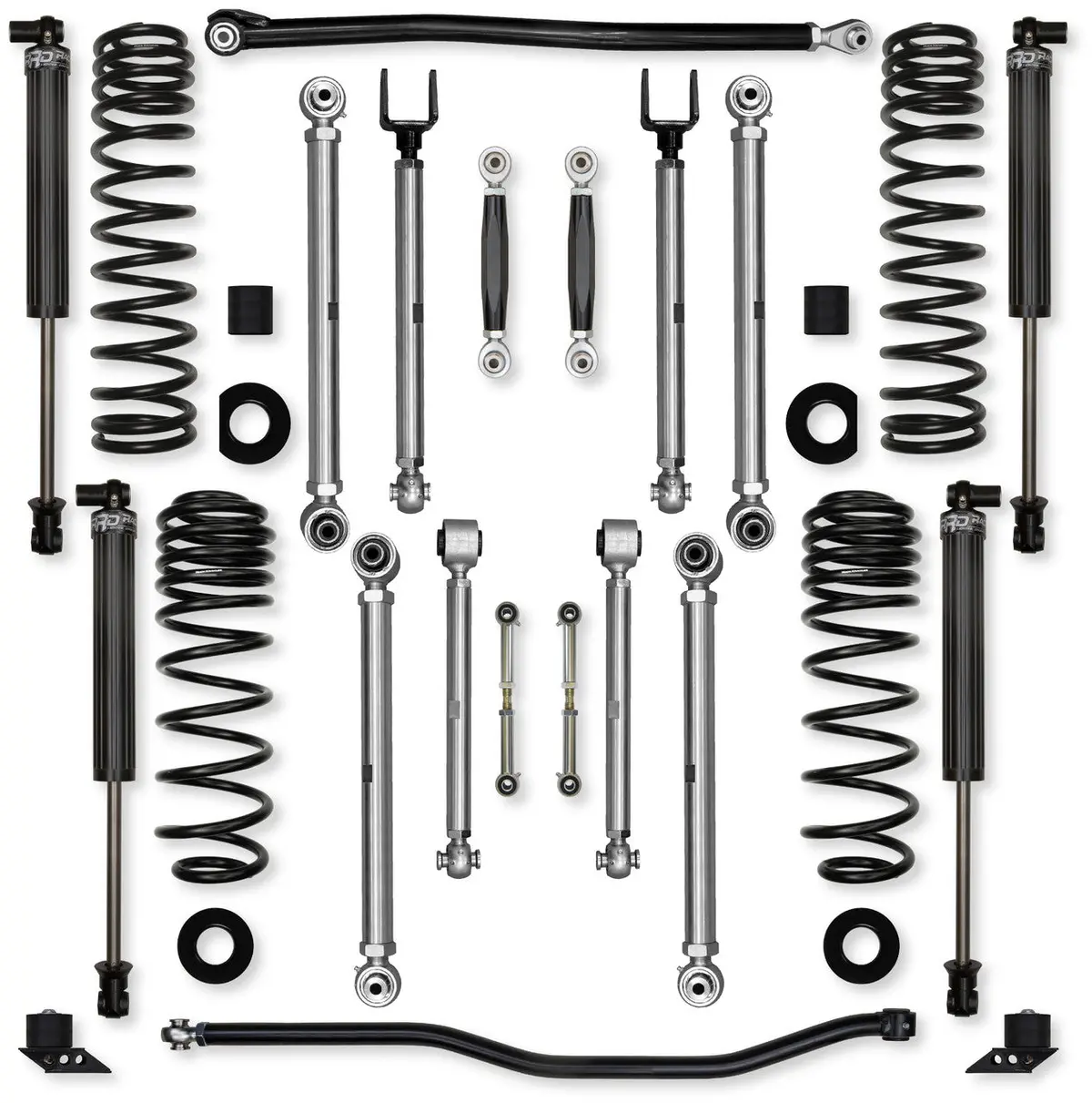 Jlu 4.5" X-Factor Pro 392 Mid-Arm "No-Limits" System 2.25" Rrd Shocks Jl45pnl-392S1 1