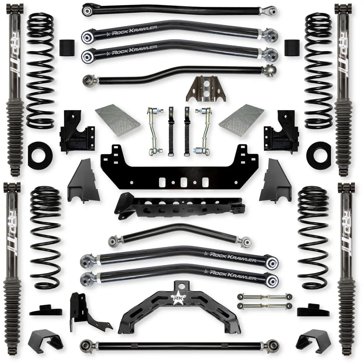 3.0" Diesel X-Factor X2 Long-Arm System Twin Tube Shocks Jt30x2la-Dtt 1