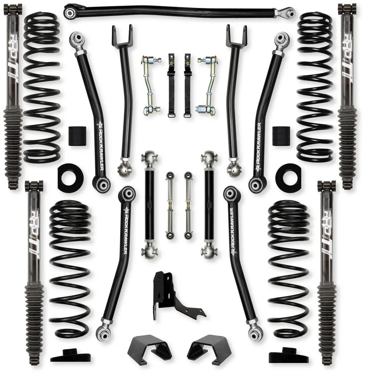 3.0" X-Factor Diesel Mid-Arm System Twin Tube Shocks Jt30xf-Dtt 1