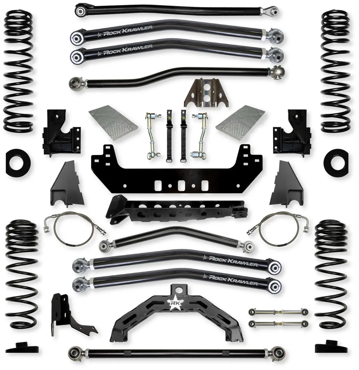 4.5" Diesel X-Factor X2 Long-Arm System No Shocks Jt45x2la-D 1