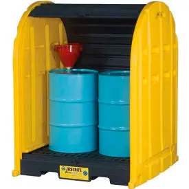 Justrite® 28675 2 Drum Ecopolyblend™ Drumshed™ 1