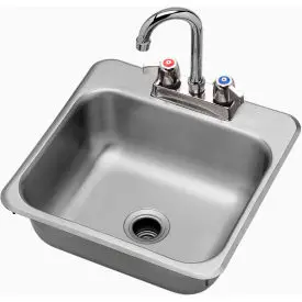 Krowne® Hs-1515 Drop-In Hand Sink 15" X 15" 1
