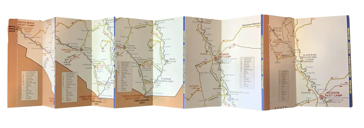 Kgalagadi Self-Drive Fold-Out Map 2