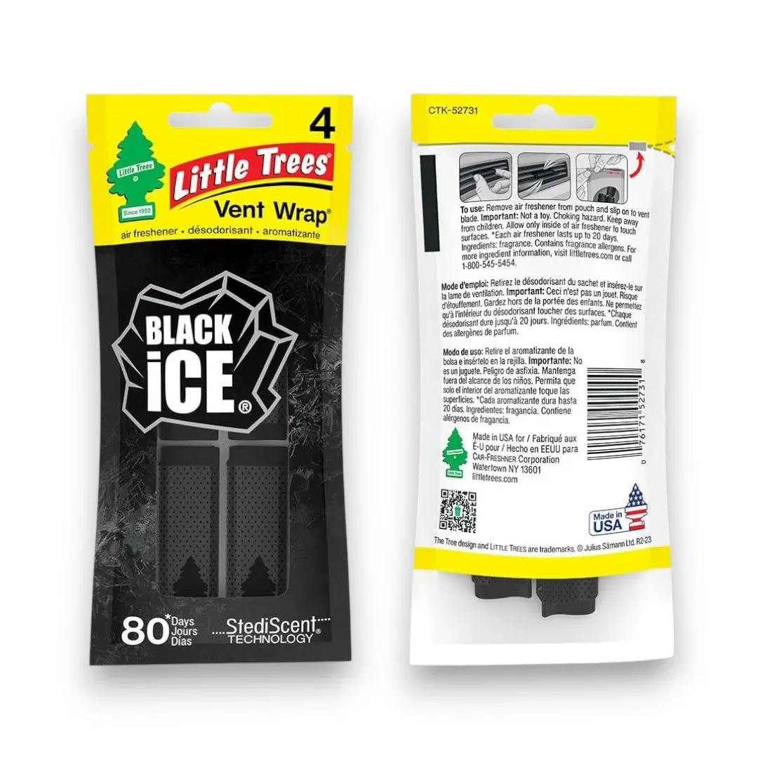 Little Tree Vent Wrap (Black Ice) 1