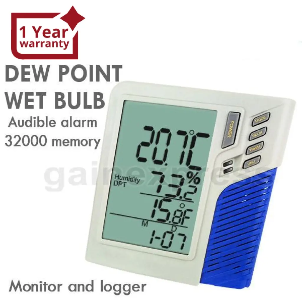 M0198585 Wallmount / Desktop Temperature Humidity Rh Datalogger Monitor 1