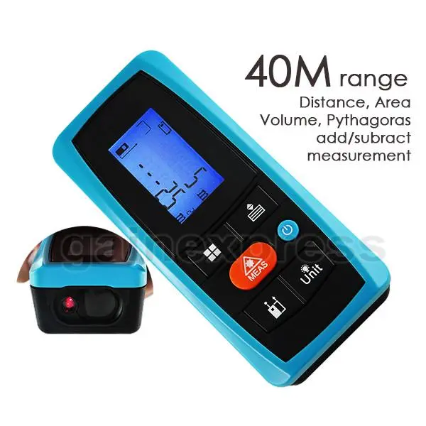 M04-001 Digital Laser Distance Meter 0.1~40M (Fb) 1