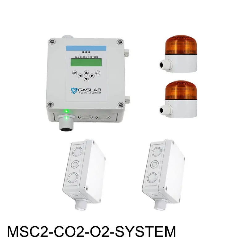 Co2 & O2 Fixed Gas Detection System For Grow Rooms & Indoor Agriculture | Multi-Gas Monitoring With Alarms 1