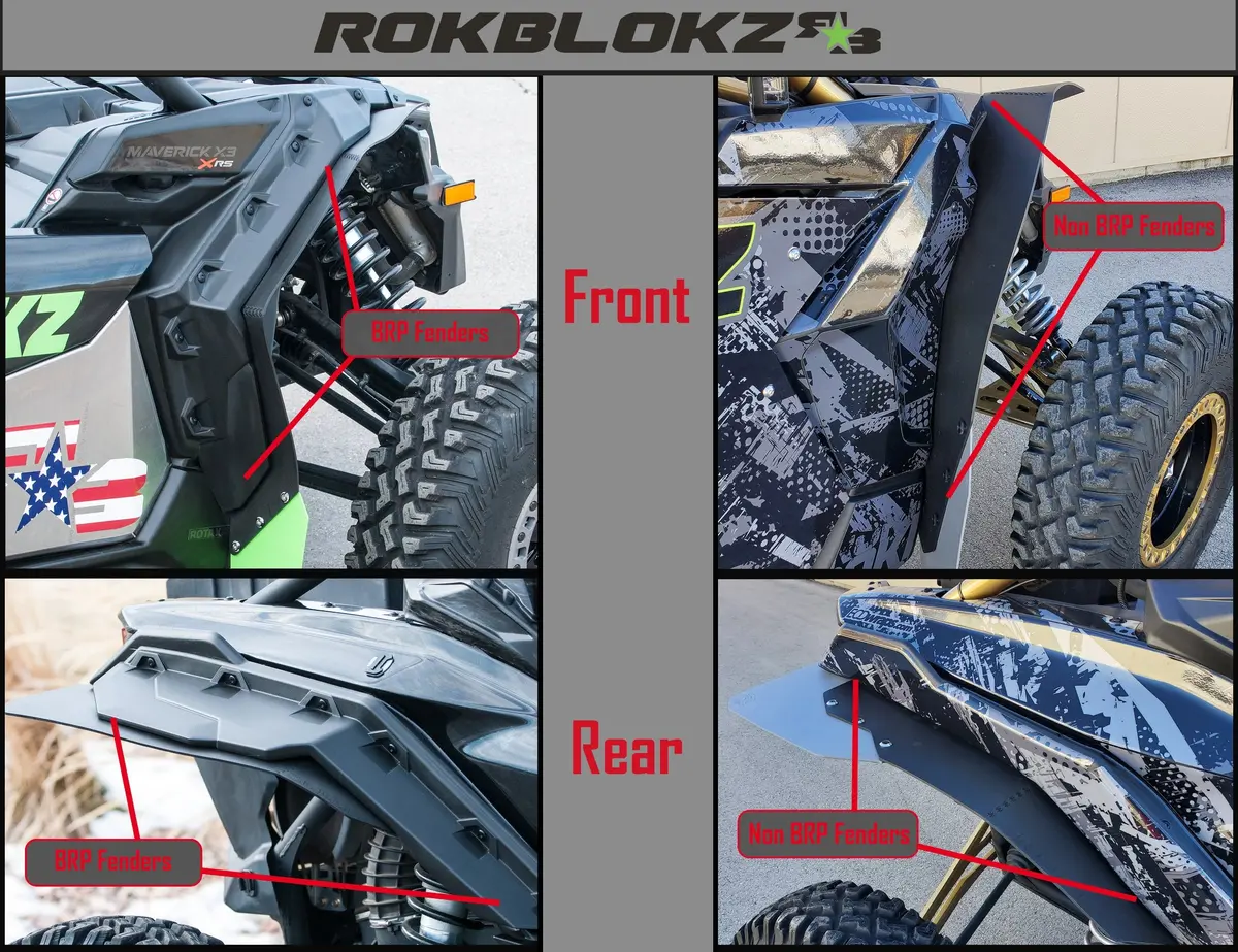 Can-Am Maverick X3 Fender Flares 2017+ **Not For Brp Fenders 4