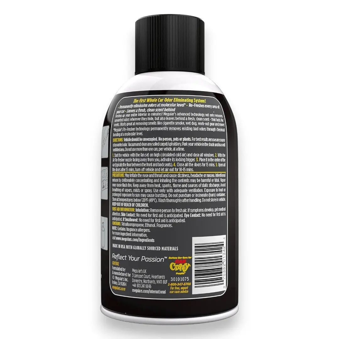 Meguiars Whole Car Air Re-Fresher Odor Eliminator - Black Chrome Scent 2