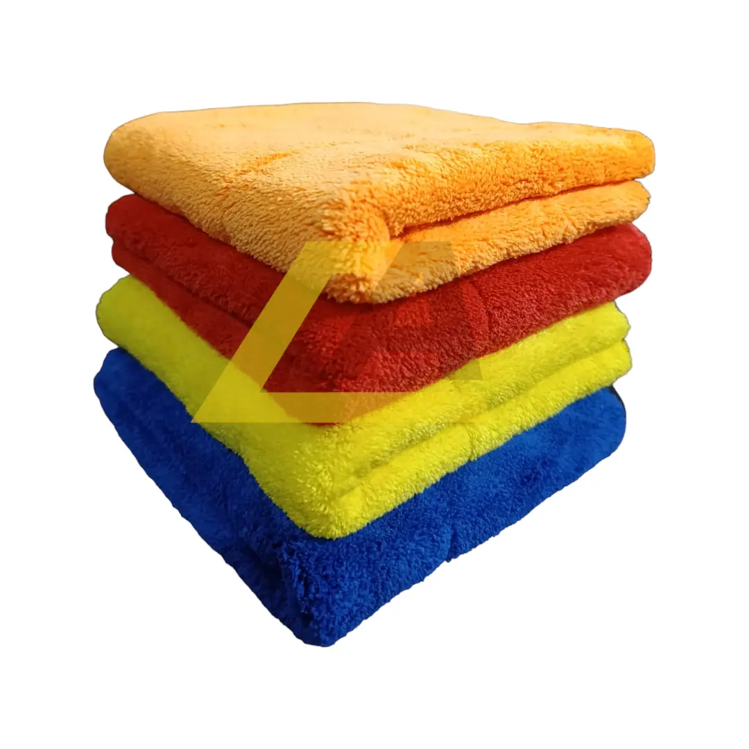 Autohub 4Pcs Colored Microfiber Plush 850Gsm (40X40cm) 1