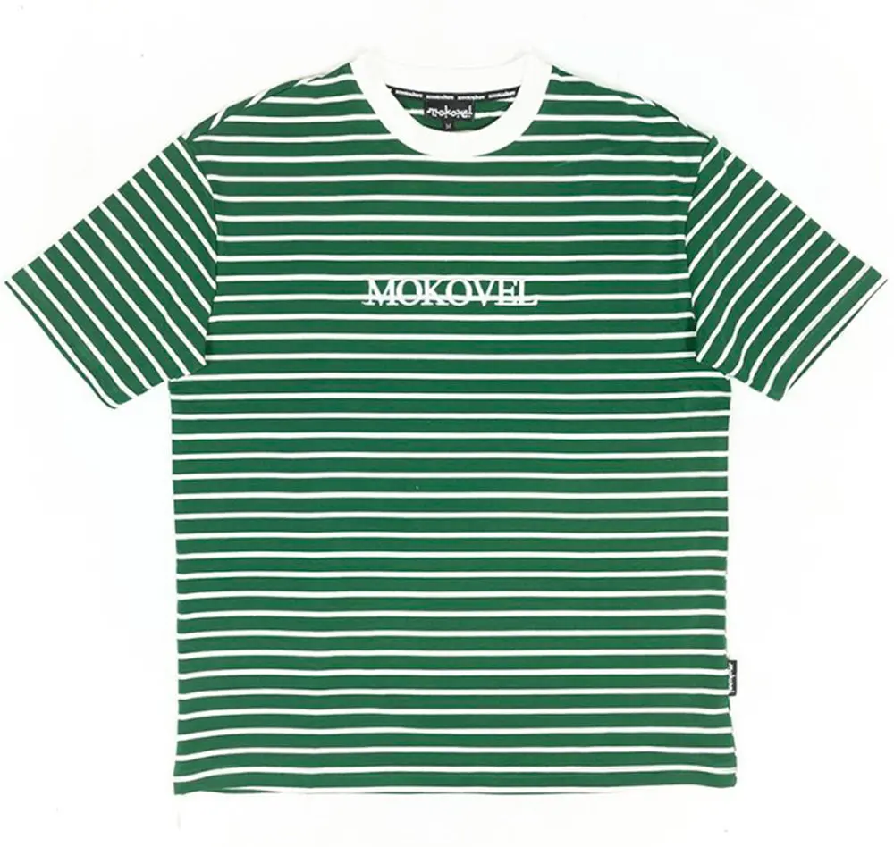 Mokovel Stripe Green T Shirt 1