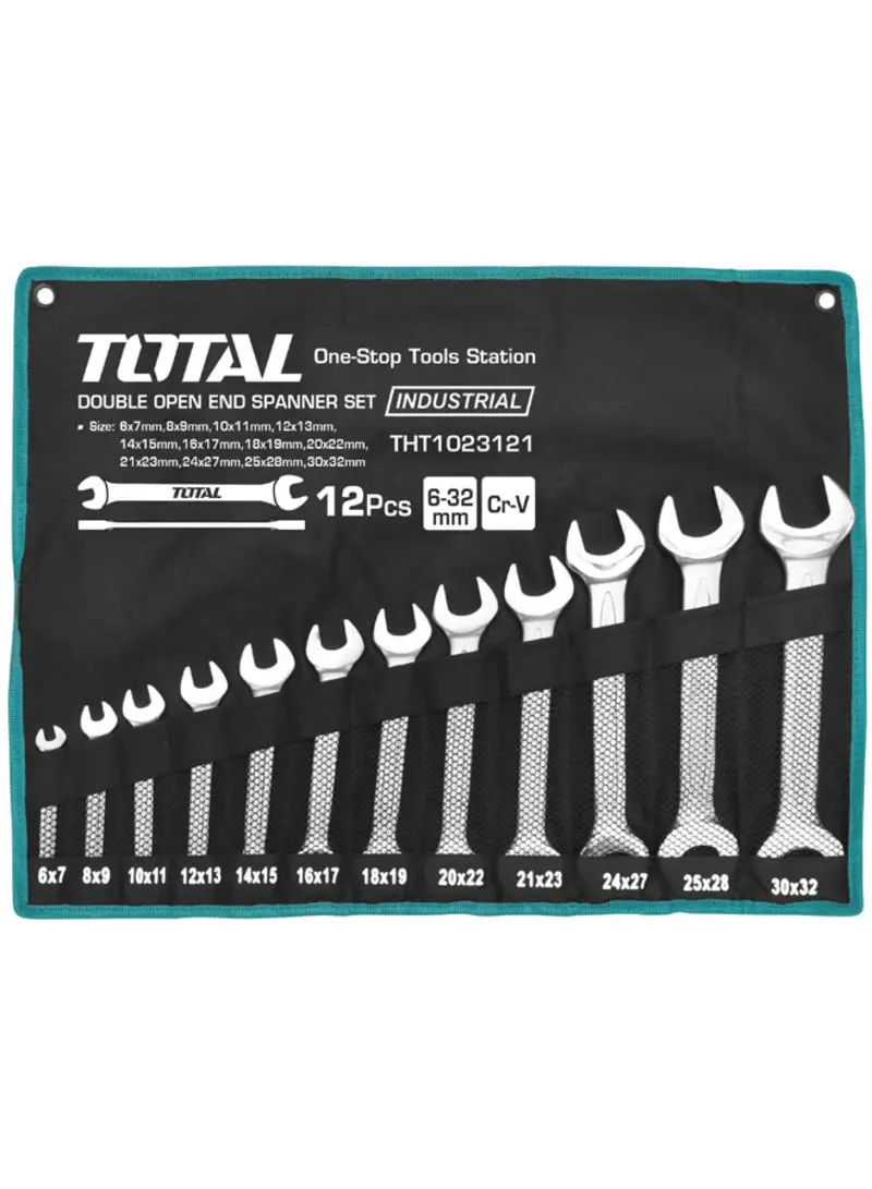 Total Double Open End Spanner Set 12Pcs 1