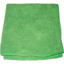 Perfect Products Microfiber Cloths 16"X16", Green - Csa004e Case Of 200 1