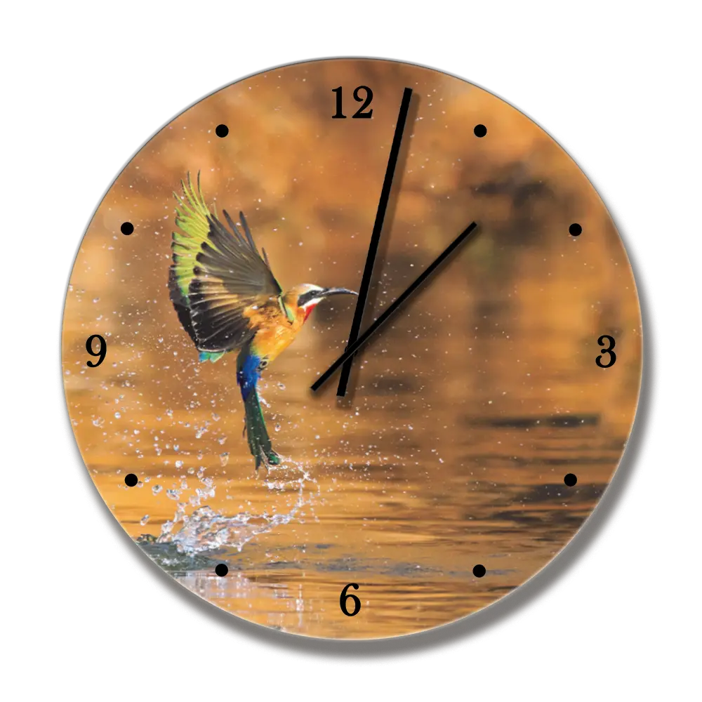 Printwild Clock With Bee Eater 1