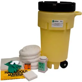 Enpac® 50 Gallon Wheeled Spillpack Spill Kit, Oil Only, Yellow, 1452-Ye 1