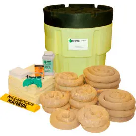 Enpac® 65 Gallon Spillpack Spill Kit, Aggressive, Easy-Off Lid, Yellow, 1461-Ye 1
