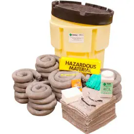 Enpac® 95 Gallon Spillpack Spill Kit, Universal, Easy-Off Lid, Yellow, 1490-Ye 1