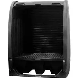 Enpac® Black Diamond Spill Containment Shed 4062-Bd - 2-Drum 1