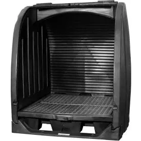 Enpac® Black Diamond Spill Containment Shed With Drain 4064-Bd-D - 4-Drum 1