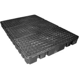 Enpac® Black Diamond 6 Drum Spillpallet 5115-Bd - Low Profile - 3000 Lb. Cap. 1