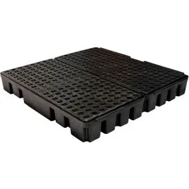 Enpac® Black Diamond 4 Drum Spillpallet 5116-Bd - Low Profile - 2000 Lb. Cap. 1