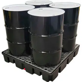 Enpac® Black Diamond Drum Spillpallet 5400-Bd-D With Drain - 2000 Lb. Cap. 1