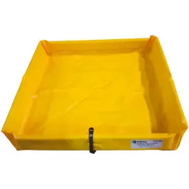 Enpac® Folding Duck Pond Mini-Berm Containment, 2' X 4' X 6", 5624-Ye-F 1