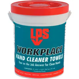 Lps® Workplace Hand Cleaner Towels, 72 Towels/Bucket - 09200 1