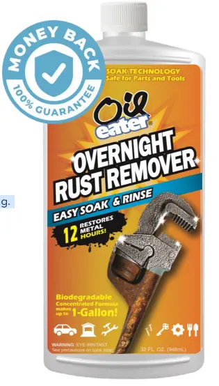 Oil Eater Overnight Rust Remover 6/32 Oz Bottles 1