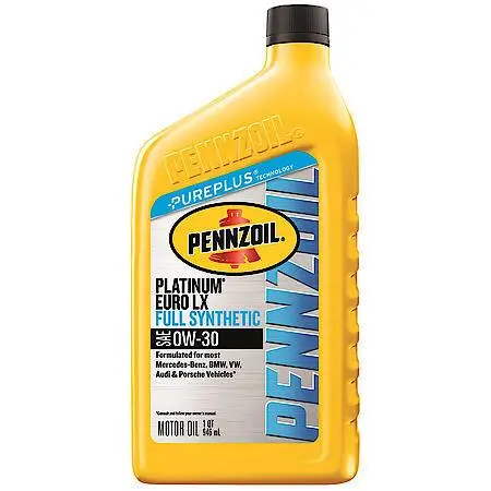 Pennzoil Platinum Euro Lx Sae 0W-30 Full Synthetic Motor Oil - Case Of 6 (1 Qt) 1