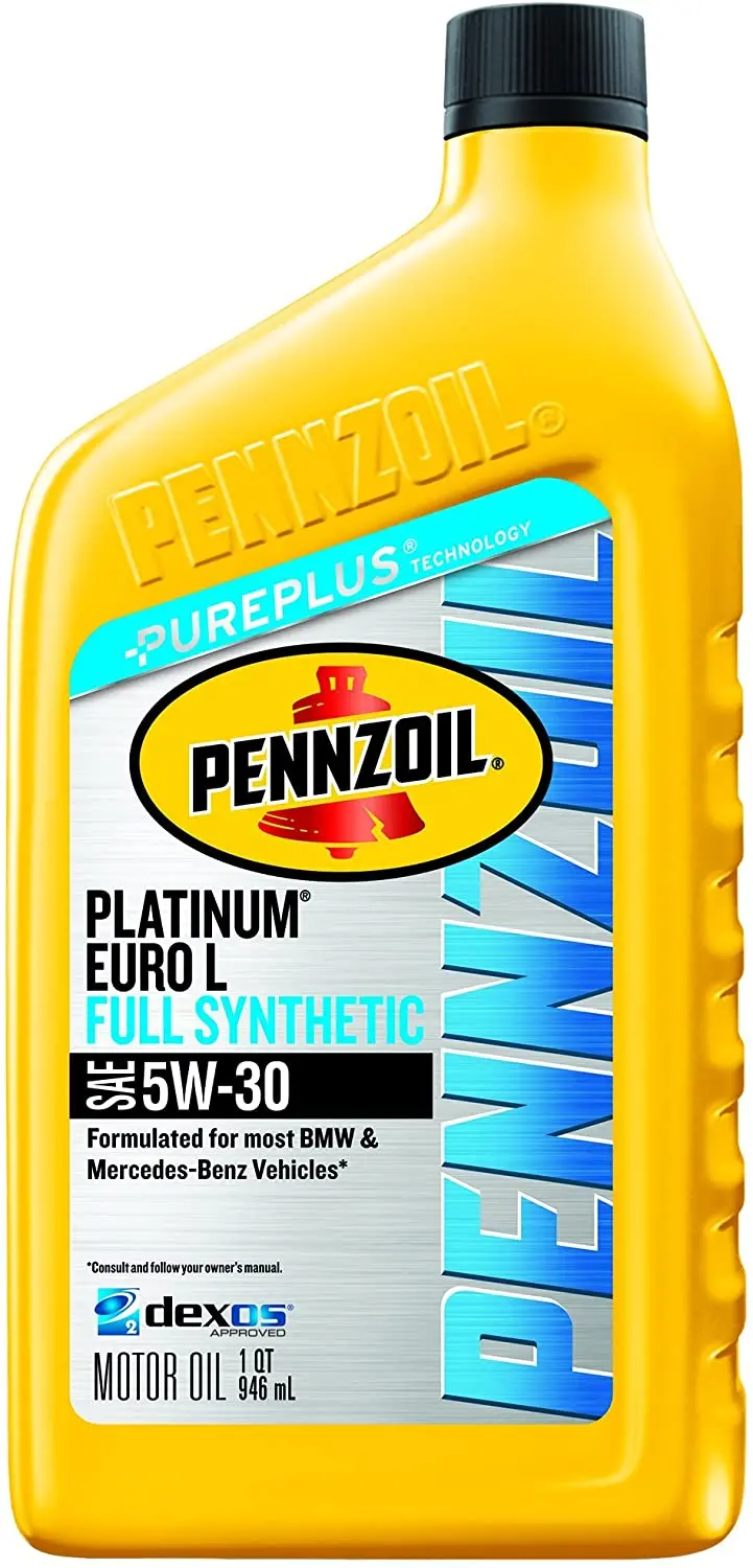 Pennzoil Platinum Euro L Sae 5W-30 Full Synthetic Motor Oil - Case Of 6 (1 Qt) 1