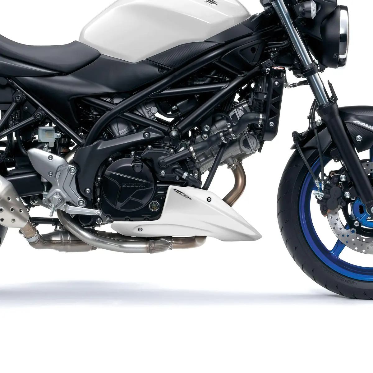 Suzuki Sv650 2016 -2022 Grp Belly Pan Spoiler Gloss White Finish By Pyramid 1
