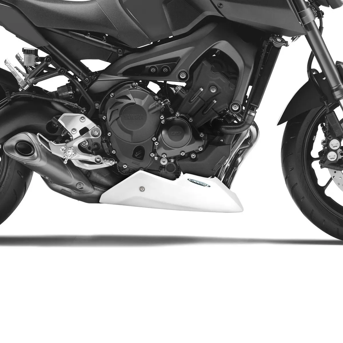 Yamaha Tracer 900 15-2020 Grp Belly Pan Spoiler Gloss White Finish By Pyramid 2