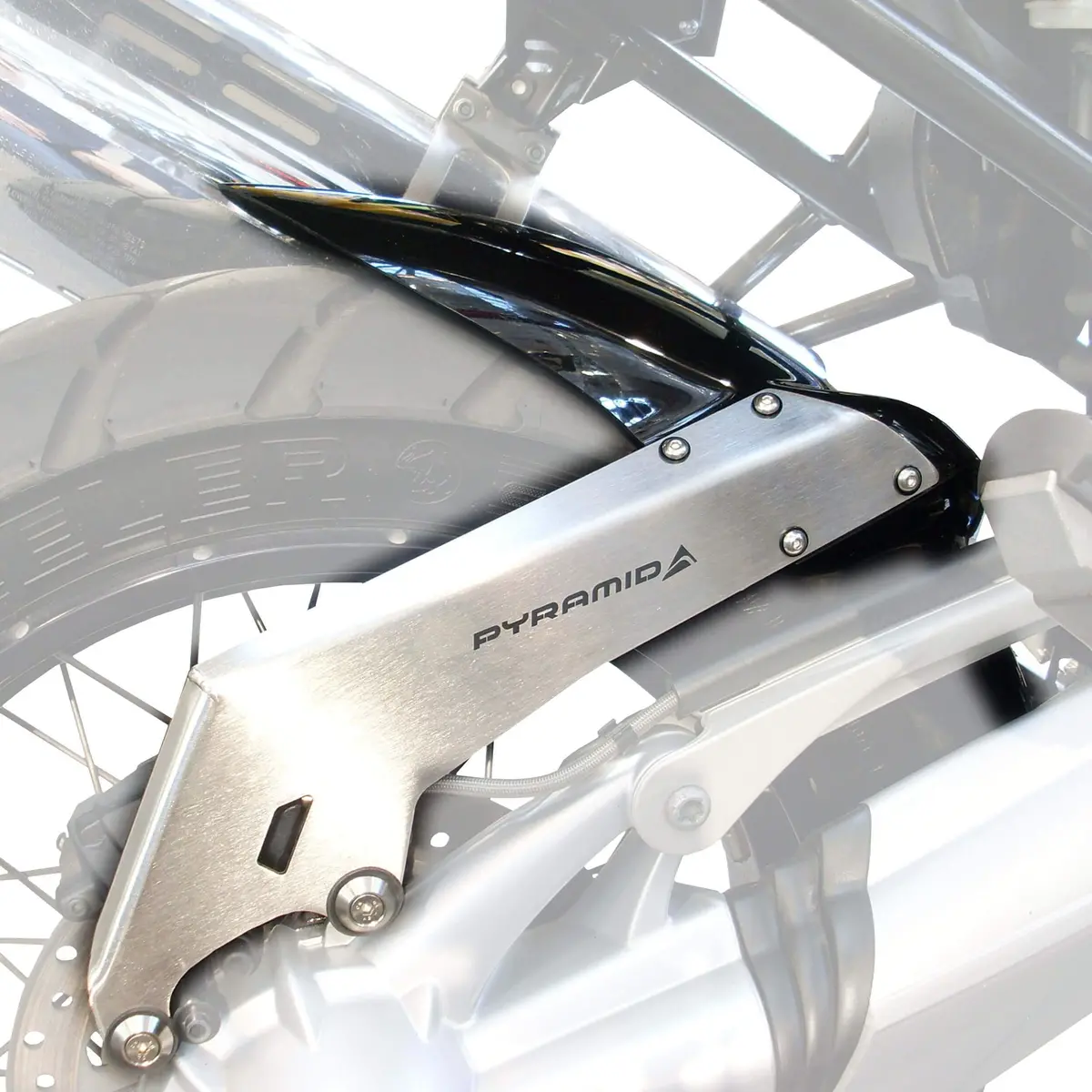 Bmw R1200 Gs & Adventure 04-2012  Gloss Black Hugger By Pyramid Plastics 1