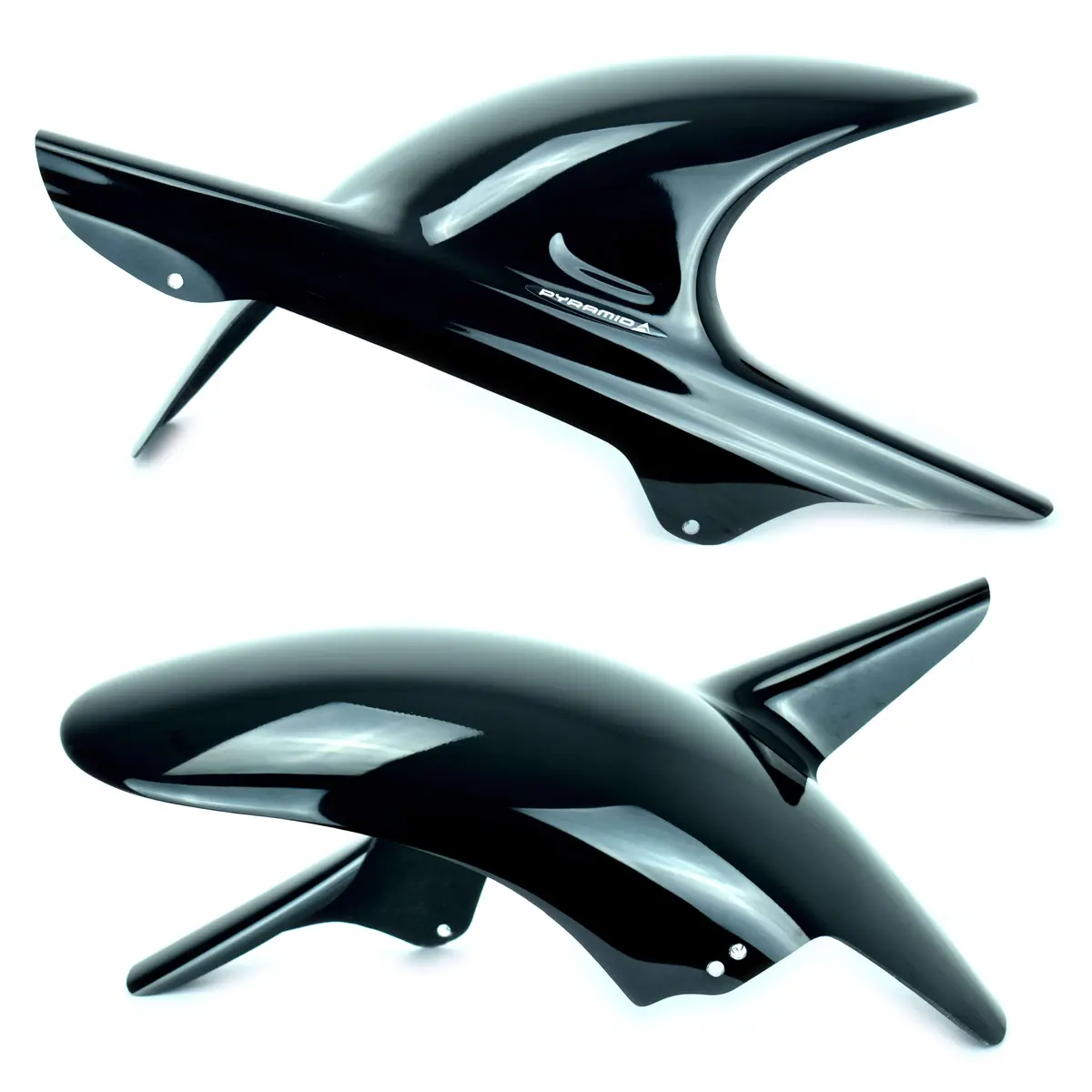 Honda Cb600f Hornet 05-2006 Rear Wheel Gloss Black Hugger By Pyramid Plastics 1