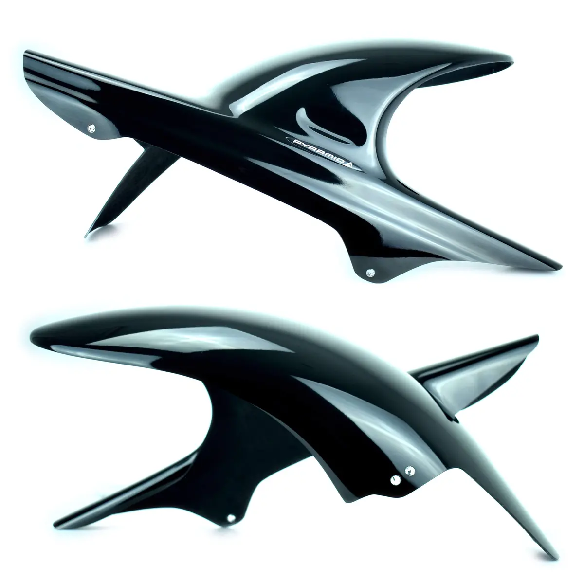 Honda Cb600 F & N Hornet 97-02 Rear Wheel Gloss Black Hugger By Pyramid Plastics 1