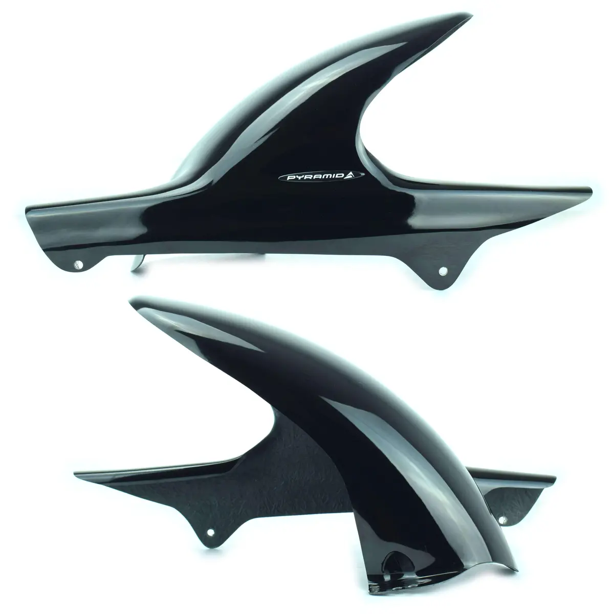 Honda Cbf500 04-2008  Rear Wheel Gloss Black Hugger By Pyramid Plastics 1