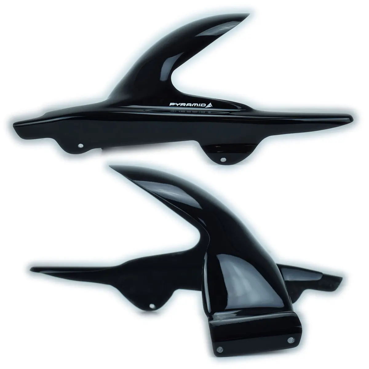Honda Cbr600 F & Rr 1999-2008  Rear Wheel Gloss Black Hugger By Pyramid Plastics 1