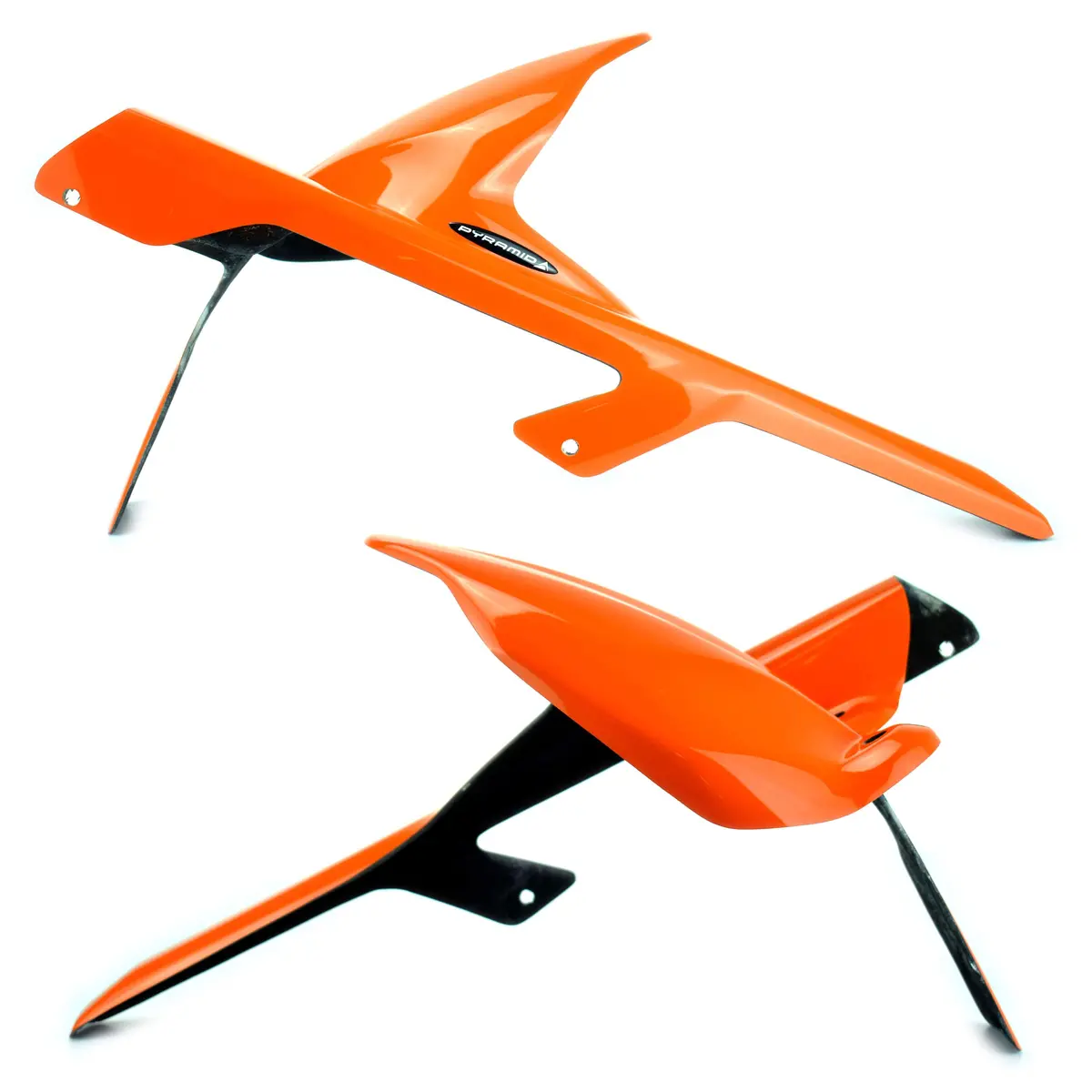 Ktm 690 Duke 2012 > Gloss Orange Rear Hugger By Pyramid Plastics 1
