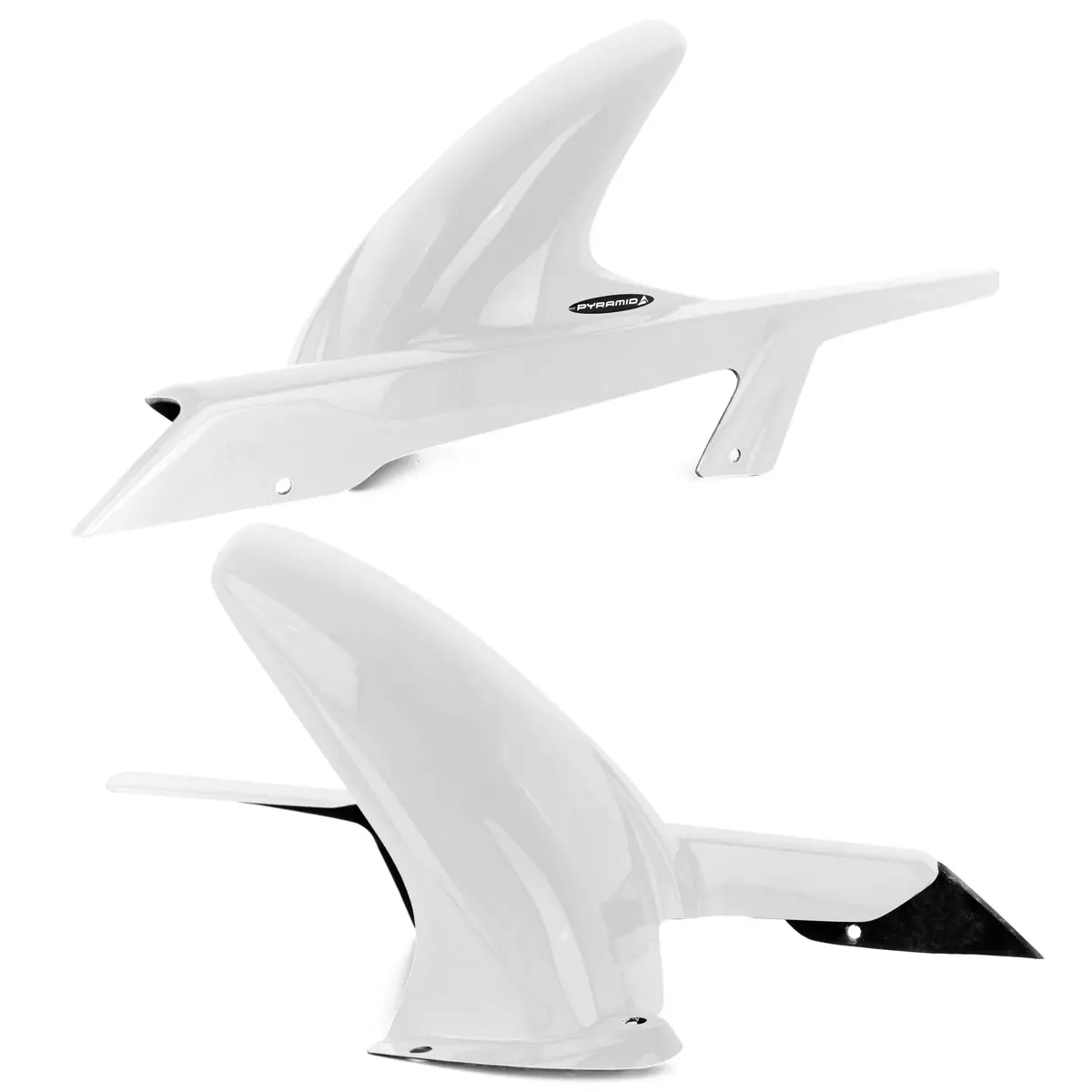 Ktm 125 / 200 / 390 Duke 2012 > Gloss White  Rear Hugger By Pyramid Plastics 1