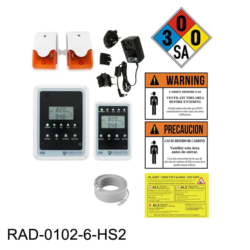 Remote Carbon Dioxide Co2 Storage Safety 3 Alarm 2