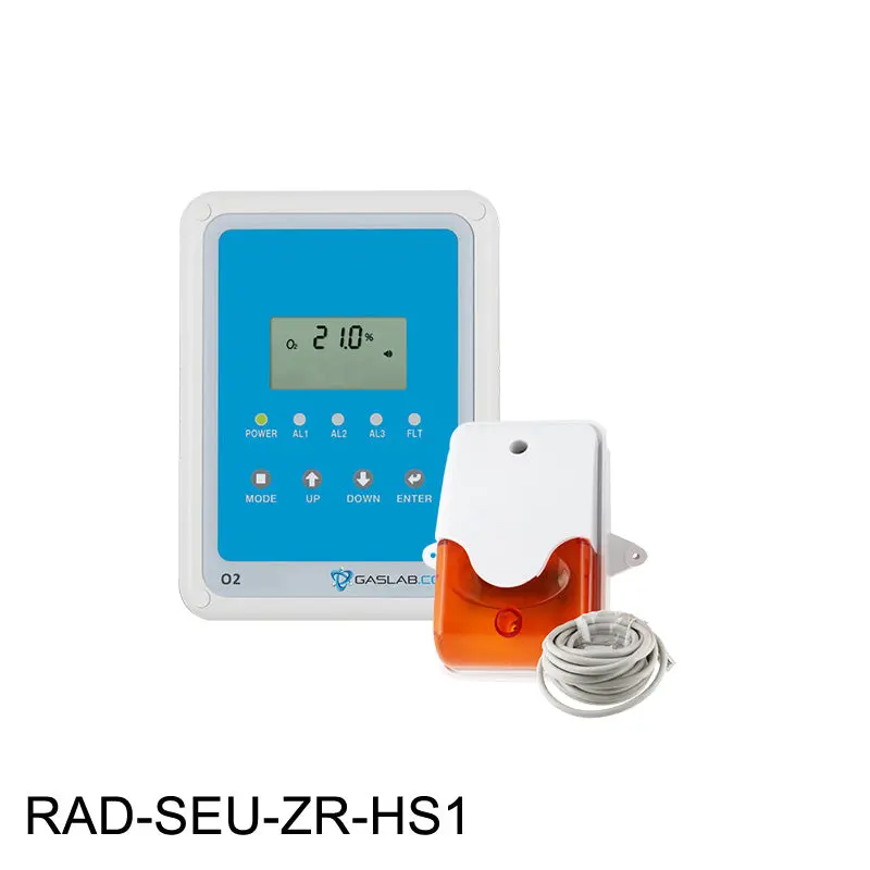 Single-Sensor O2 Deficiency & Enrichment Monitor With Horn Strobe 1